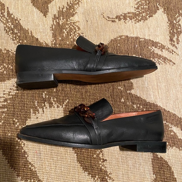 Angel Alarcon Flat Slip-On Tortoise Chain Link Loafers 40/9 - Picture 5 of 11